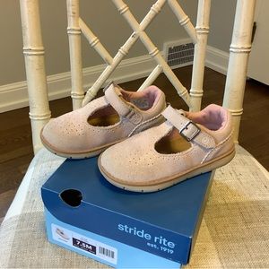 Stride Rite Girls Toddler Mary Jane Pale Pink Shoe Size 7.5
